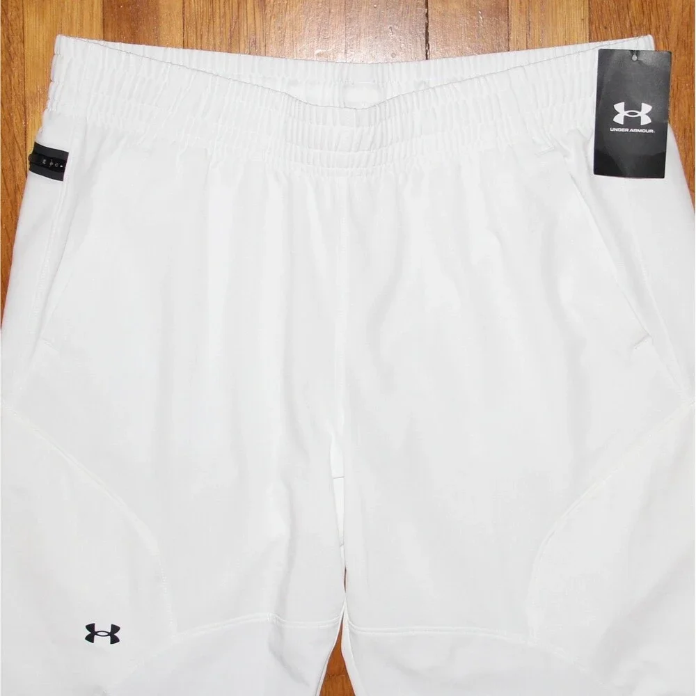 Under Armour UA Unstoppable Hybrid Pants Womens L White Loose Fit